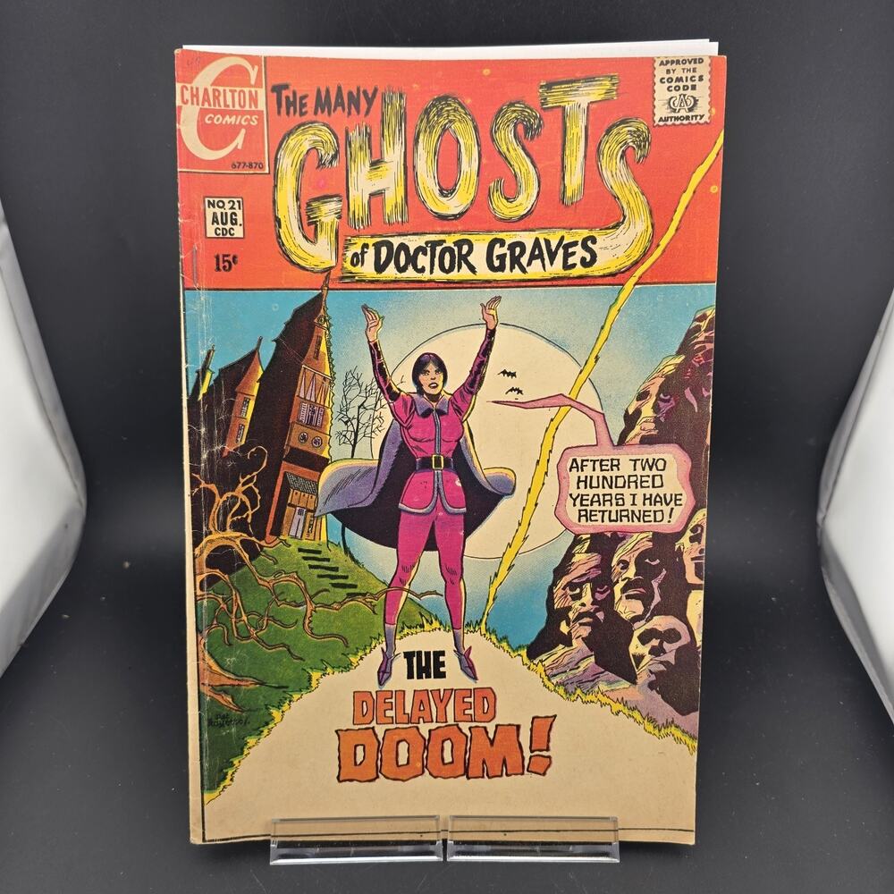 Many Ghosts of Doctor Graves #21 (1970, Charlton) VG/FN 5.0 Bronze Age Horror